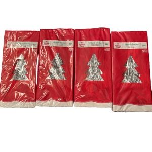 Lot of 4 Holiday Time Tinsel Christmas 18" Silver Icicles 1000 count Vintage USA